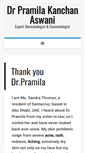 Mobile Screenshot of drpramila.com