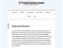 Tablet Screenshot of drpramila.com